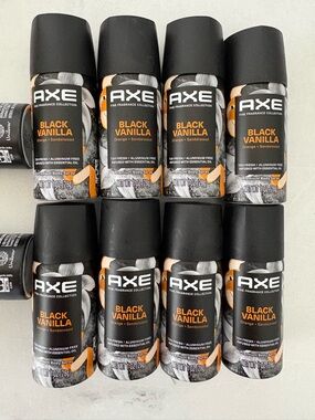 NEW Set of 8 Mini Travel Size Axe Vanilla Premium deodorant bodyspray 1 oz Each